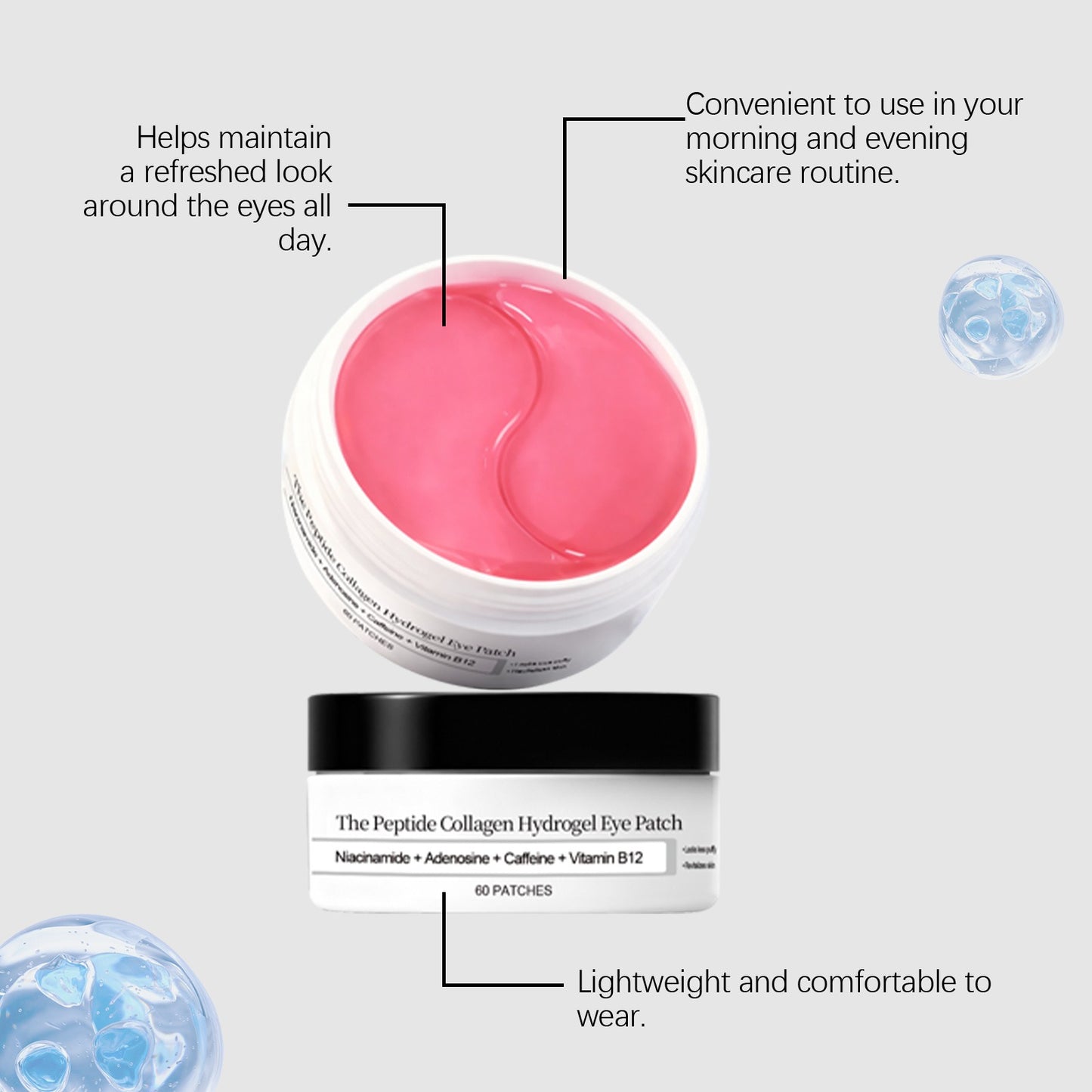 Mascarilla hidratante para el contorno de ojos (60 parches)