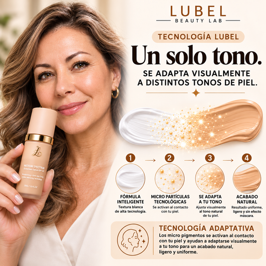 Base Adaptativa LUBEL™ SPF 50 | Se Adapta al Tono de Tu Piel